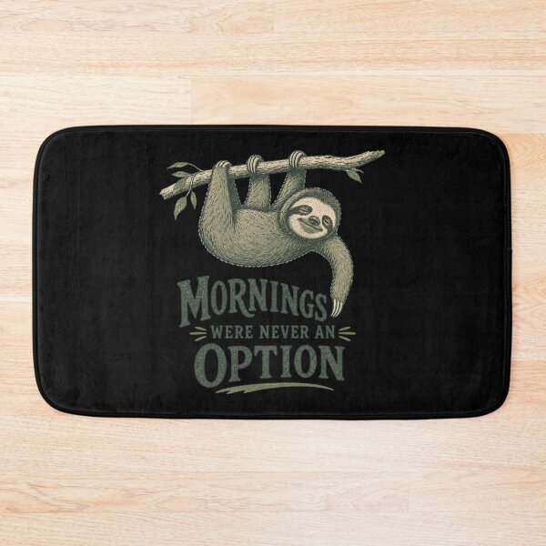 Item preview, Mornings Were Never An Option Shirt, Funny Sloth T-Shirt, Not a Morning Person Tee, Lazy Animal Lover Gift, Vintage Funny Graphic designed and sold by TshirtsLabs.