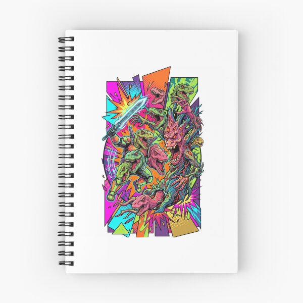 Item preview, Psychedelic Dinosaur Species Prehistoric Art Collage designed and sold by cautrapinacka.