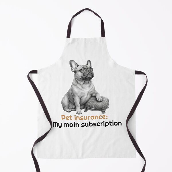 Item preview, Funny French Bulldog Pet Insurance Quote  designed and sold by bluesquidink.