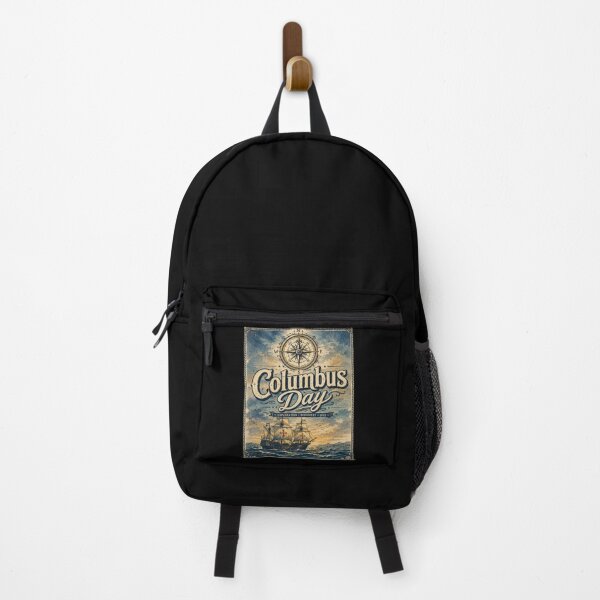 Item preview, Columbus Day Vintage Nautical Exploration Poster designed and sold by Nela-&-Lena.