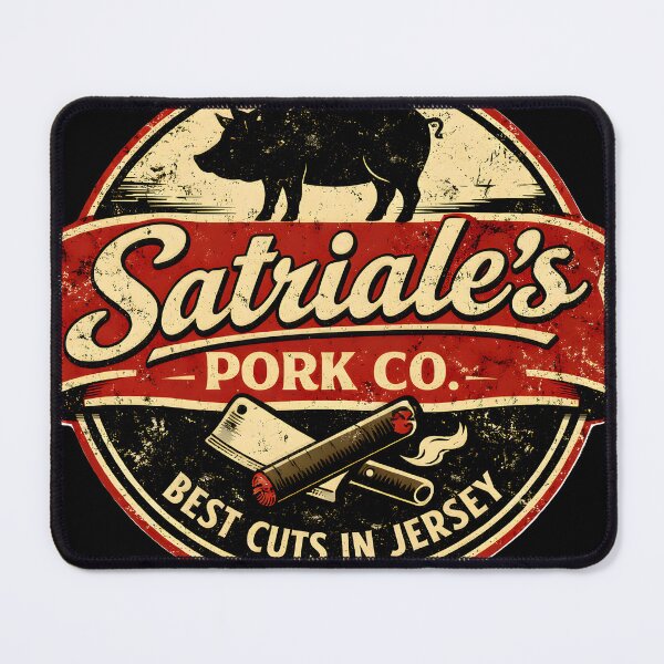 Item preview, Satriale’s Pork Co. – Vintage Butcher Logo Sopranos designed and sold by WhisperFrame.