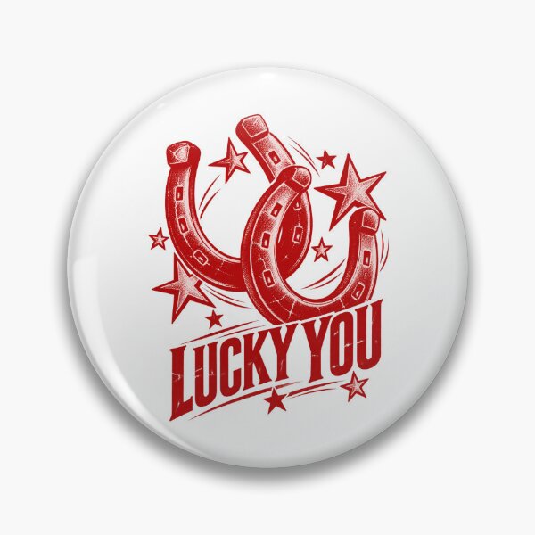 Item preview, Lucky You Red Horseshoes Stars Vintage Retro Good Luck Design designed and sold by SEINENGAPPI19.
