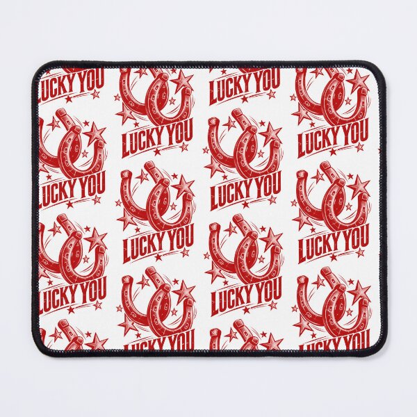 Item preview, Lucky You Red Horseshoes Stars Vintage Retro Good Luck Design designed and sold by SEINENGAPPI19.