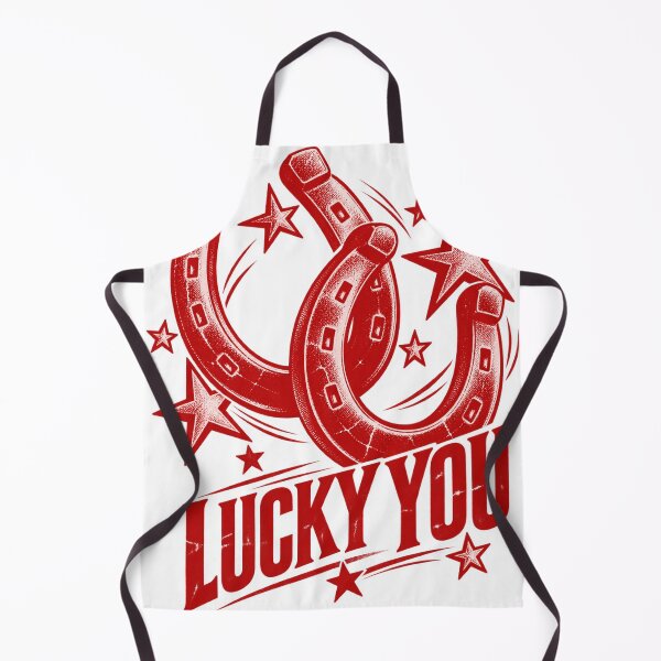 Item preview, Lucky You Red Horseshoes Stars Vintage Retro Good Luck Design designed and sold by SEINENGAPPI19.