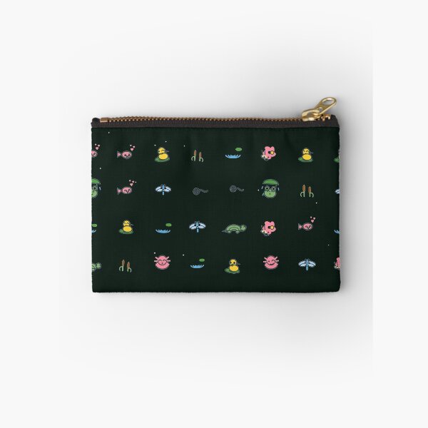 Item preview, Cute Pond Pals Frog Turtle Axolotl Micro Icon Seamless Pattern designed and sold by KungPowUnicorn.