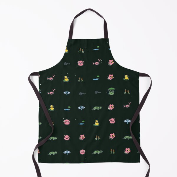 Item preview, Cute Pond Pals Frog Turtle Axolotl Micro Icon Seamless Pattern designed and sold by KungPowUnicorn.