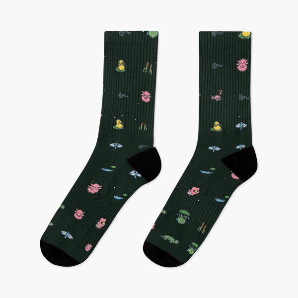 Item preview, Cute Pond Pals Frog Turtle Axolotl Micro Icon Seamless Pattern designed and sold by KungPowUnicorn.
