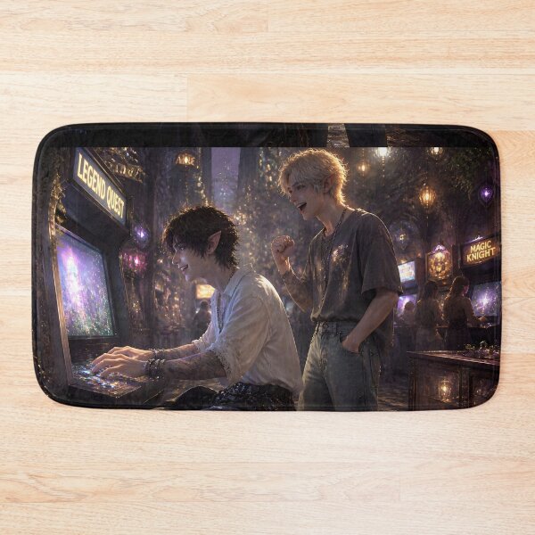 Item preview, Playing in a Magical Retro Arcade designed and sold by sigmaartstudio.