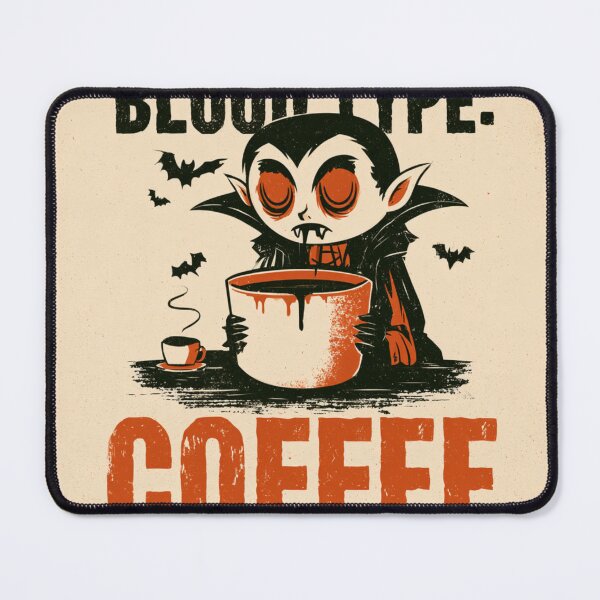 Item preview, Vampire Blood Type Coffee Funny Halloween Spooky designed and sold by NicolasGlowArt.