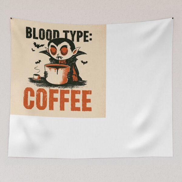 Item preview, Vampire Blood Type Coffee Funny Halloween Spooky designed and sold by NicolasGlowArt.