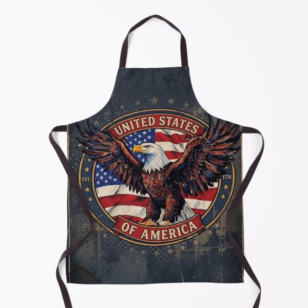 Item preview, Majestic Bald Eagle American Flag Vintage 1776 Emblem designed and sold by ElNiro.