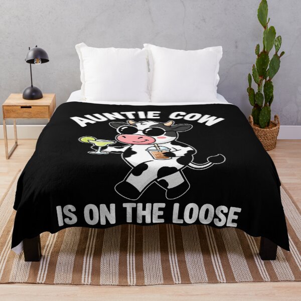 Item preview,  Auntie Cow Is On The Loose Cow Wearing Sunglasses Holding Margarita And Iced designed and sold by jarlinxsanchez.