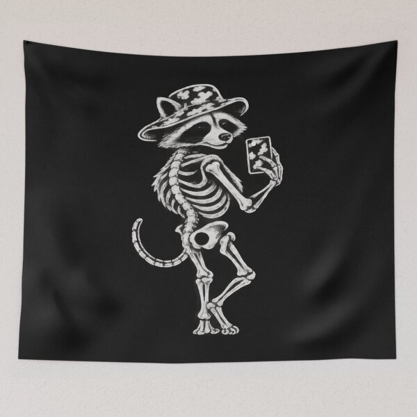 Item preview, Funny Selfies Skeleton Cowhides Cowgirls Western Graphic Raccoon designed and sold by MOHAMED FRASER.