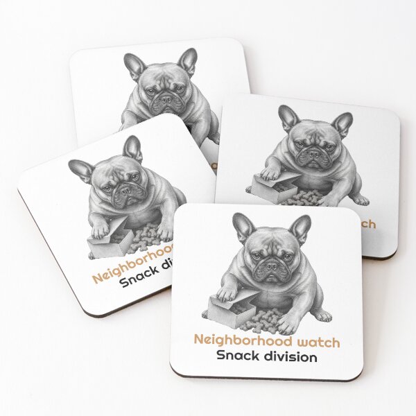Item preview, Funny French Bulldog Snack Quote  designed and sold by bluesquidink.