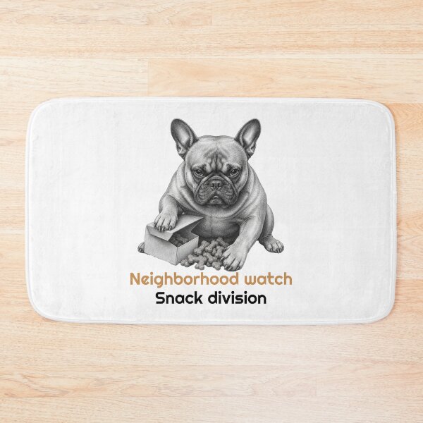 Item preview, Funny French Bulldog Snack Quote  designed and sold by bluesquidink.