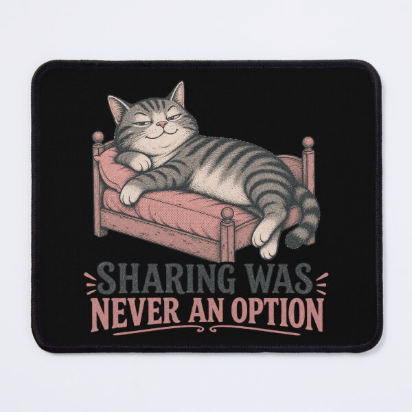 Item preview, Sharing Was Never An Option Shirt, Funny Cat T-Shirt, Selfish Cat Tee, Cat Owner Gift Shirt, Vintage Cat Lover Graphic designed and sold by TshirtsLabs.