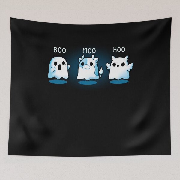 Item preview,  Boo Moo Hoo Ghost Cow And Owl Cute Halloween designed and sold by jarlinxsanchez.