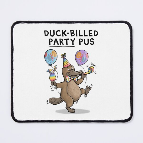 Item preview, Platypus Party Celebration Pun designed and sold by carlbatterbee.