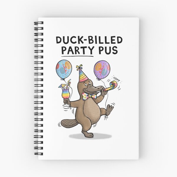 Item preview, Platypus Party Celebration Pun designed and sold by carlbatterbee.