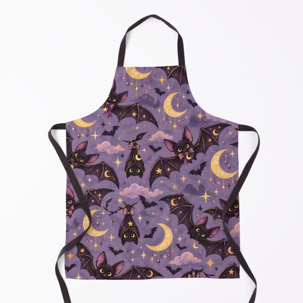 Item preview, Halloween Pattern: spooky bats & crescent moons designed and sold by DreamagineArtDesign.