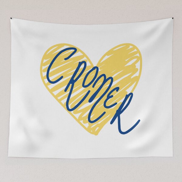 Item preview, Cromer Love – Norfolk Handwritten Typography Heart Design designed and sold by MyriadNorfolk.
