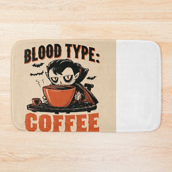 Item preview, Funny Vampire Blood Type Coffee Halloween Spooky designed and sold by NicolasGlowArt.