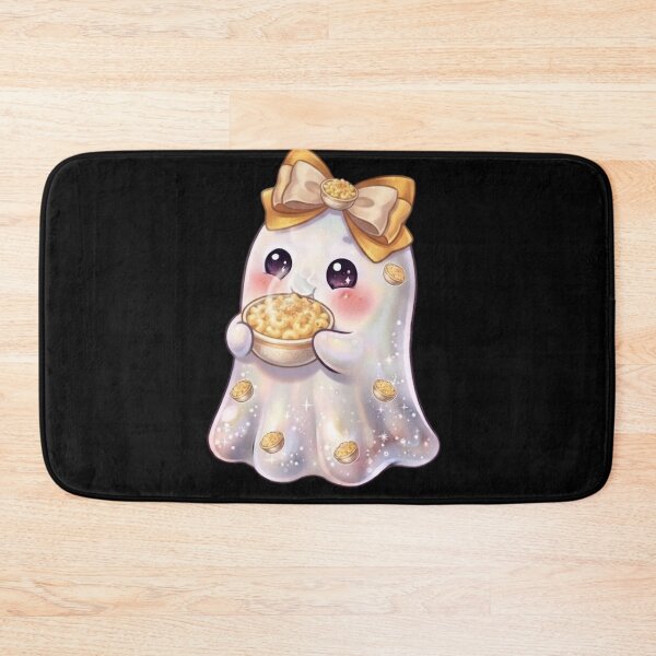 Item preview, Cute Kawaii Ghost Eating a Mac & Cheese Design / Cheesy Lovers / Funny Tops / Halloween / Foodie T-shirts mugs stickers phone case journal poster / Journaling designed and sold by TeenLake.