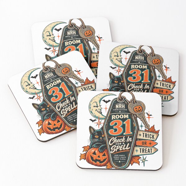 Item preview, Room 31 – Vintage Halloween Motel Key designed and sold by Normandy Road Heritage™ - Vintage Garage Art.