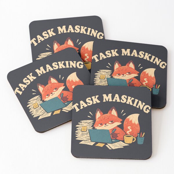Item preview, Task Masking Sly Fox Pretending To Work Funny Life Meme designed and sold by Yellowriversss.