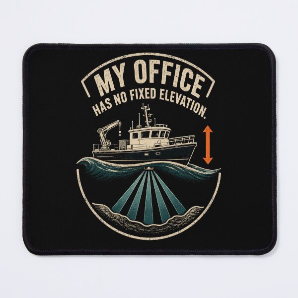 Item preview, My Office Has No Fixed Elevation – Hydrographic Survey Humor designed and sold by FreePath-Move.