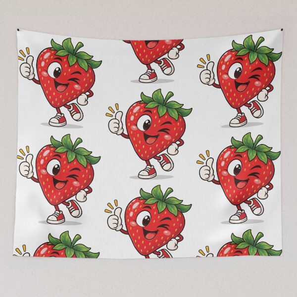Item preview, Winking Strawberry Giving a Thumbs Up designed and sold by PRINTIONAL.