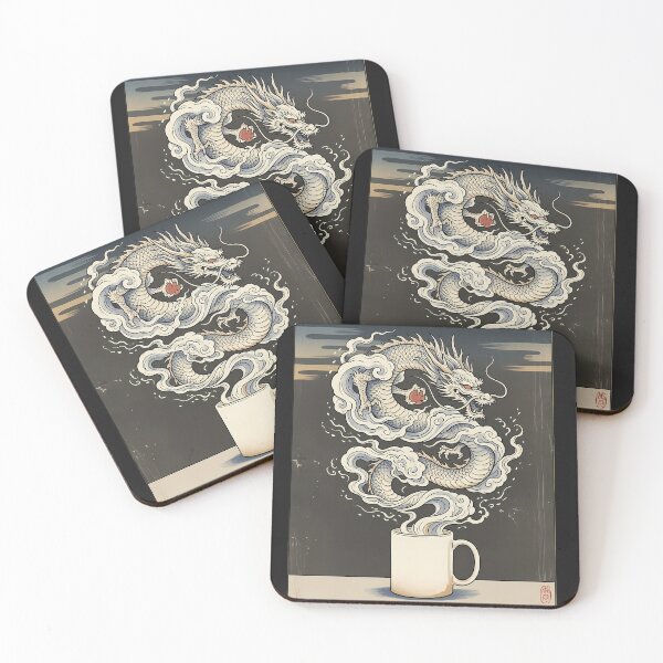 Item preview, Dragon Rising from Coffee Mug - Ukiyo-e Japanese Dragon Art designed and sold by カイトラボ.