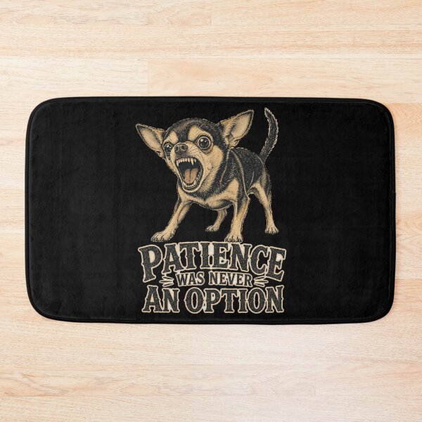 Item preview, Patience Was Never An Option Shirt, Funny Chihuahua T-Shirt, Small Dog Big Attitude Tee, Feisty Dog Lover Gift, Vintage Animal Graphic designed and sold by TshirtsLabs.