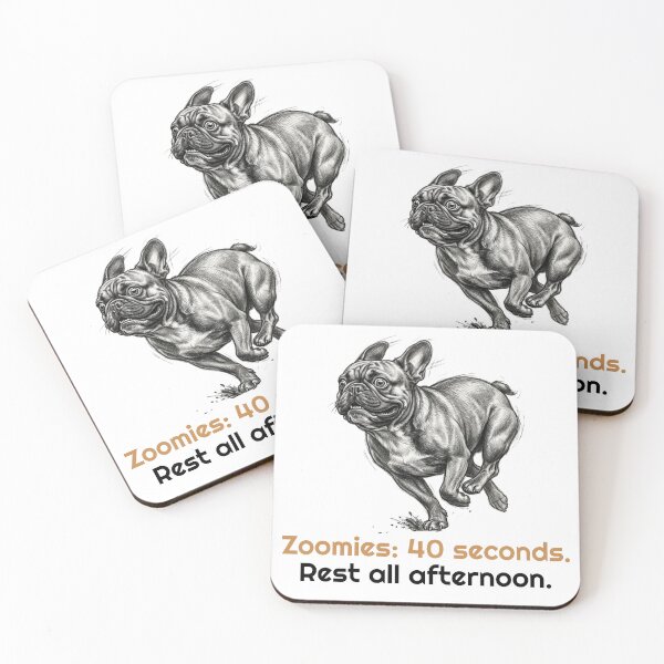 Item preview, Funny French Bulldog Zoomies Quote  designed and sold by bluesquidink.