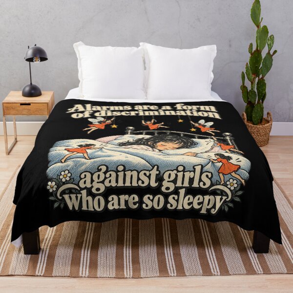 Item preview, Alarms Are A Form Of Discrimination Sleepy Girl Fairy Retro Design designed and sold by SEINENGAPPI19.