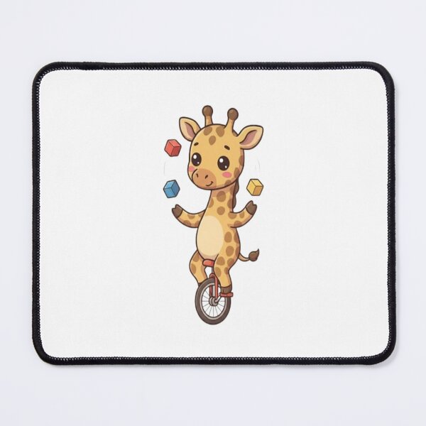 Item preview, Cute Giraffe Riding Unicycle Juggling designed and sold by Ella_Sketch.
