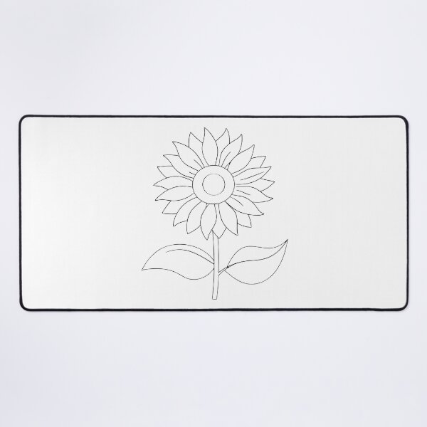 Item preview, Sunflower Minimalist 2 Line Art Gift designed and sold by OneLine Studio.