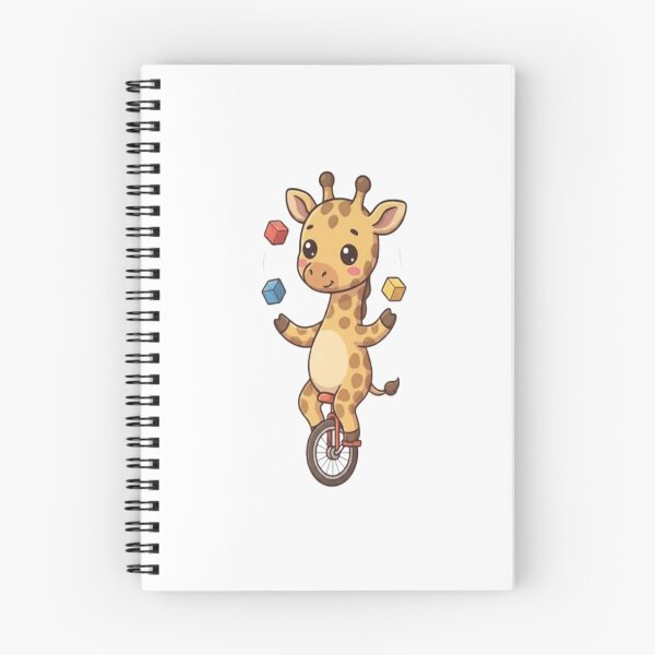 Item preview, Cute Giraffe Riding Unicycle Juggling designed and sold by Ella_Sketch.