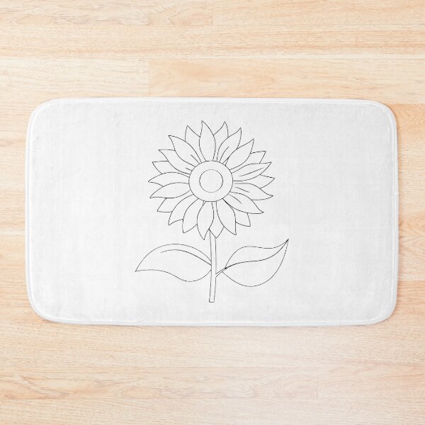 Item preview, Sunflower Minimalist 2 Line Art Gift designed and sold by OneLine Studio.