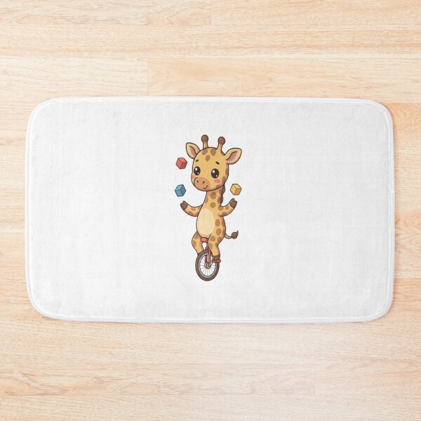 Item preview, Cute Giraffe Riding Unicycle Juggling designed and sold by Ella_Sketch.