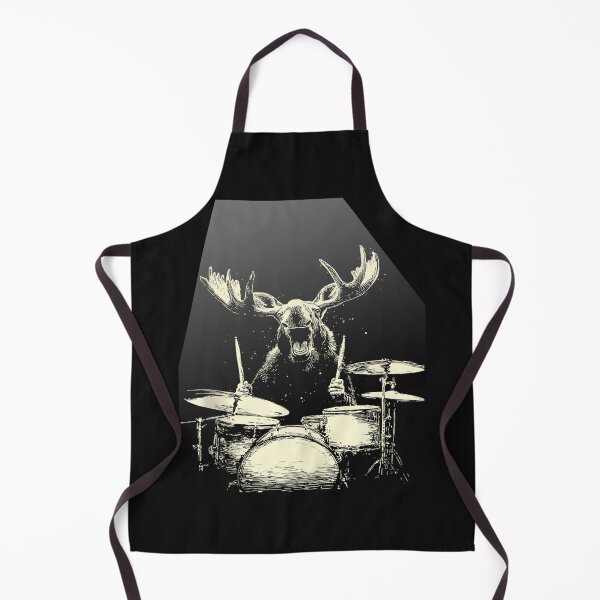 Item preview, Rock's 80 90s Cute Moose Playing Drums Funny Music Animal Drummer designed and sold by MOHAMED FRASER.