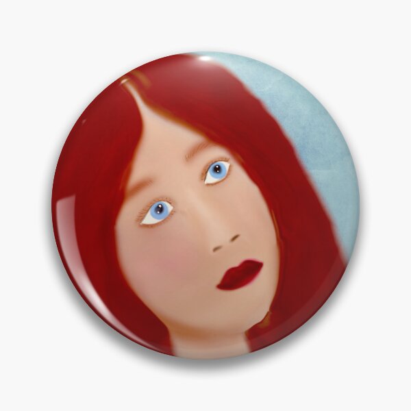 Item preview, Red-Haired Woman Gazing Upward designed and sold by Elaine M Hayward .