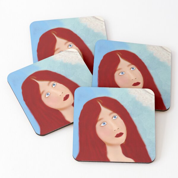 Item preview, Red-Haired Woman Gazing Upward designed and sold by Elaine M Hayward .