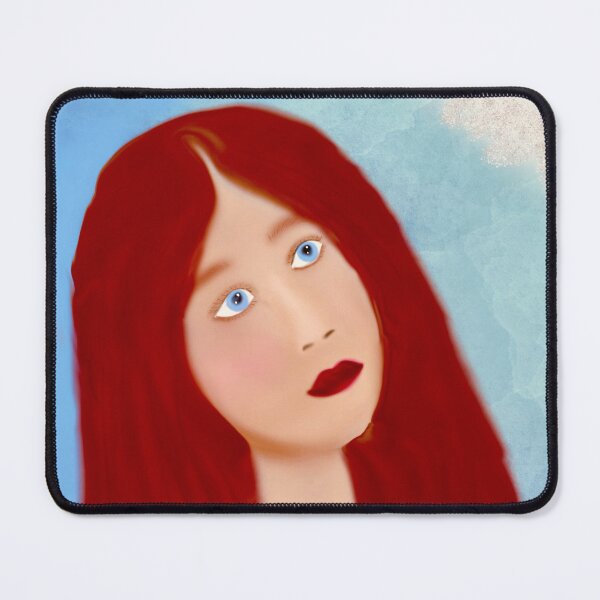 Item preview, Red-Haired Woman Gazing Upward designed and sold by Elaine M Hayward .