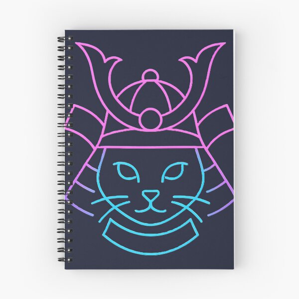 Item preview, Neon Samurai Cat Japanese Warrior designed and sold by StreetwearVib.