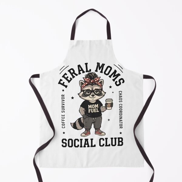 Item preview, Feral Moms Social Club Funny Raccoon Coffee Chaos Coordinator  designed and sold by Emmatshirt1.