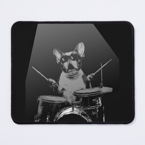 Item preview, Rock's Vintage Cute Boston Terrier Playing Drums Lover designed and sold by MOHAMED FRASER.