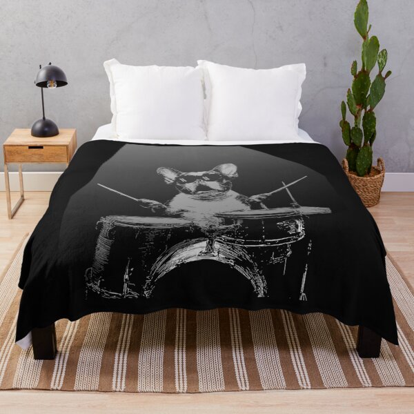 Item preview, Rock's Vintage Cute Boston Terrier Playing Drums Lover designed and sold by MOHAMED FRASER.