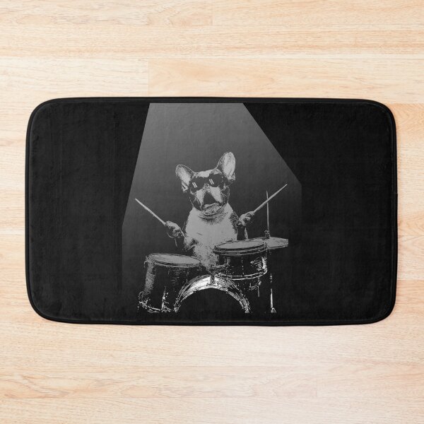 Item preview, Rock's Vintage Cute Boston Terrier Playing Drums Lover designed and sold by MOHAMED FRASER.