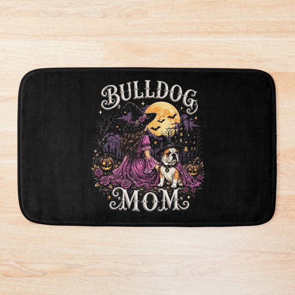 Item preview, Bulldog Mom Witch Halloween Moon designed and sold by NoeValdric.